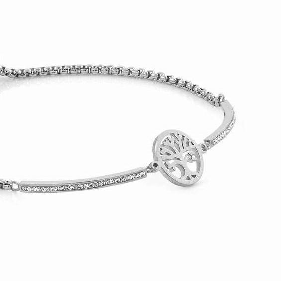 028003/017 MILLELUCI bracelet,S/steel,CZ Tree life