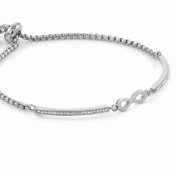 028003/024 MILLELUCI bracelet,S/steel,CZ Infinity