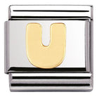 030101/21 Classic LETTER.S/steel,Bonded Yellow Gold Letter U