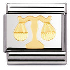 030104/07 Classic ZODIAC,S/steel,Bonded Yellow Gold Libra