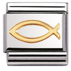 030105/08 Classic S/steel, bonded yellow gold Ichthys