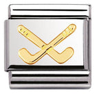 030106/07 Classic S/Steel,bonded yellow gold Hockey clubs