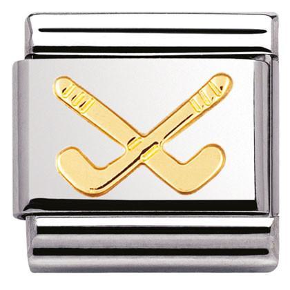 030106/07 Classic S/Steel,bonded yellow gold Hockey clubs
