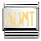 030107/16 Classic WRITING S/Steel,bonded yellow gold AUNT