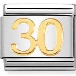 030109/40 Classic bonded yellow Gold Number 30