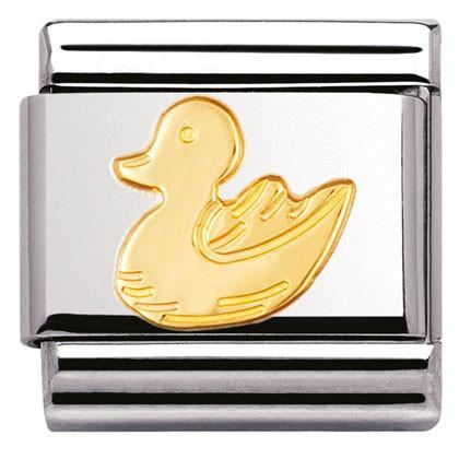 030113/01 Classic,S/steel,bonded yellow gold Duck