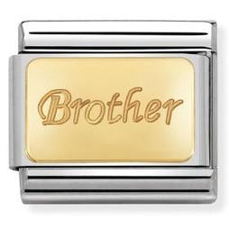 030121/35Classic bonded yellow Gold Engraved Sign BROTHER 030121/35