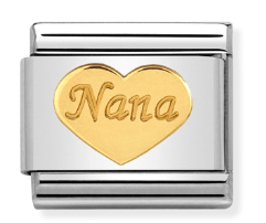 030162/43 Classic Steel & bonded yellow Gold Nana Heart