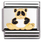 030212/39 Classic S/Steel,enamel,bonded yellow gold Panda
