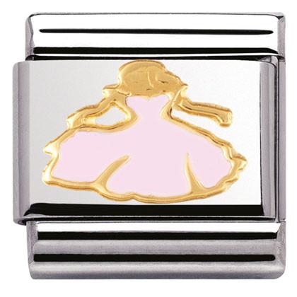 030272/15 Classic S/steel,yellow gold,enamel Princess