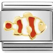 030272/40 Classic SYMBOLS steel,enamel & yellow gold Clown Fish