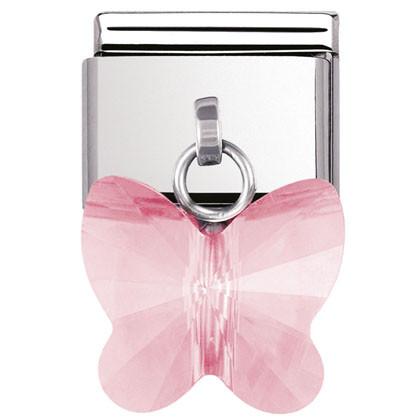 030604/11 Classic,S/steel, butterfly Pink