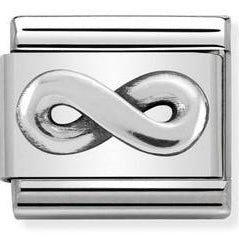 330101/21 CLASSIC SILVER OXIDIZED INFINITY