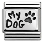 330102/35 Classic PLATES OXIDIZED steelsilver 925 MY DOG