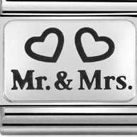 330109/01 CLASSIC SILVER OXIDIZED MR & MRS