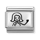 330109/46 Classic OXYDISED PLATES,S/steel, 925 silver Mum