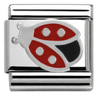 330202/15 Classic ,S/steel,enamel & silver 925 Ladybird