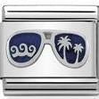 330202/48 Classic,S/steel,enamel,silver Blue Miami Sunglasses (America)
