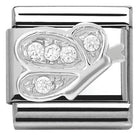 330304/04 Classic S/steel,CZ, 925 Butterfly