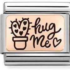 430111/10 Classic ,S/steel,Bonded Rose GoldGold Hug Me