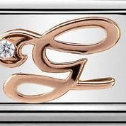 430310/07 Classic 9ct Rose Gold Letter G