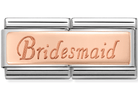 430710/08 Classic St.Steel & 9ct rose Gold Dbl Bridesmaid