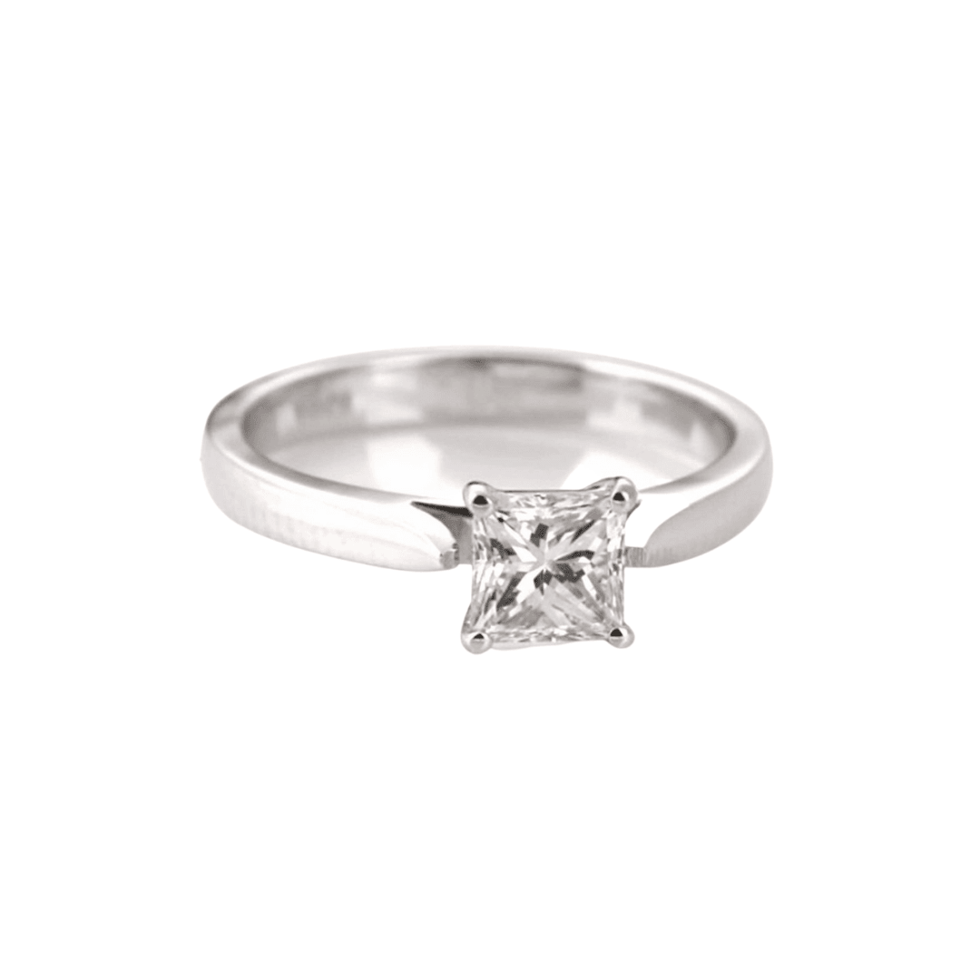 .50ct Princess Cut Plain Band