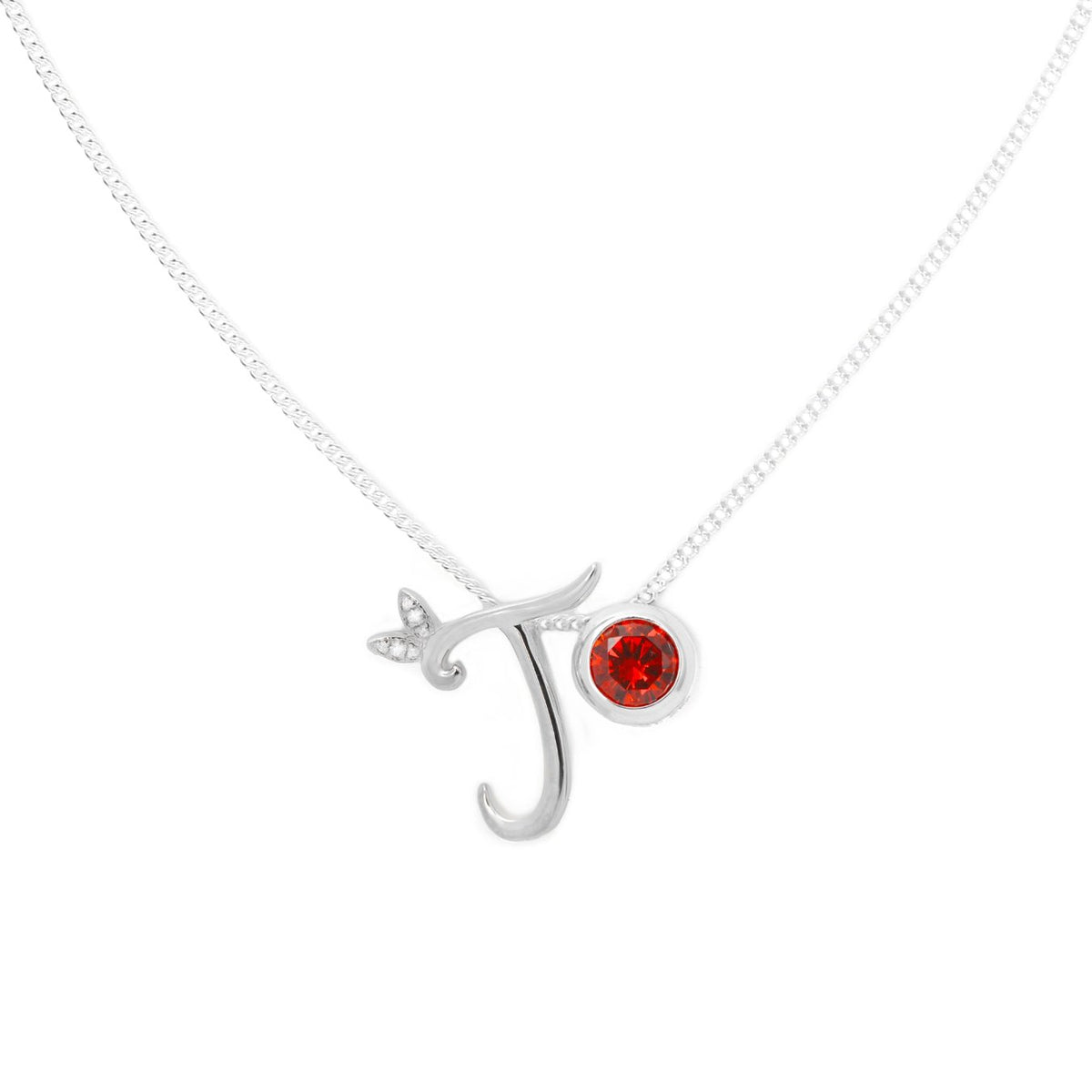 Single Birthstone Pendant Sterling Silver | Say It With