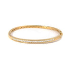 Channel Set Diamond Bangle - 9ct Gold
