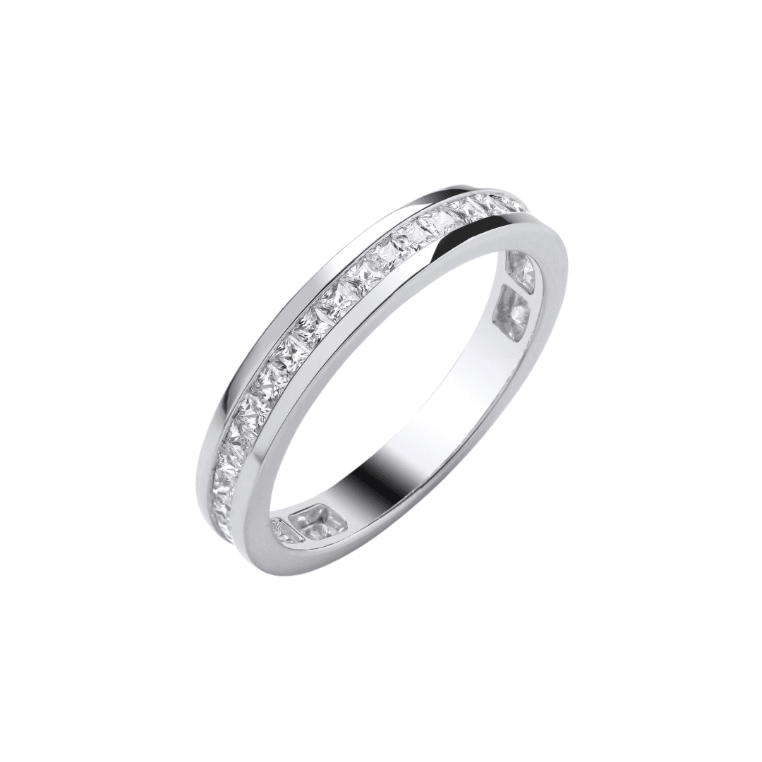 Channel Set Princess Cut 3/4 Diamond Ring