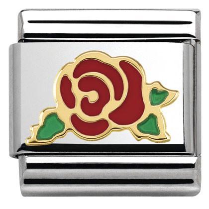 Composable Classic MADAME MONSIEUR and steel and yellow gold sm (30_RED Rose Versailles)