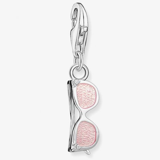 Silver Cold Enamel Sunglasses Charm