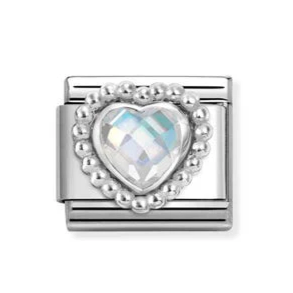 Classic CZ Heart Beaded