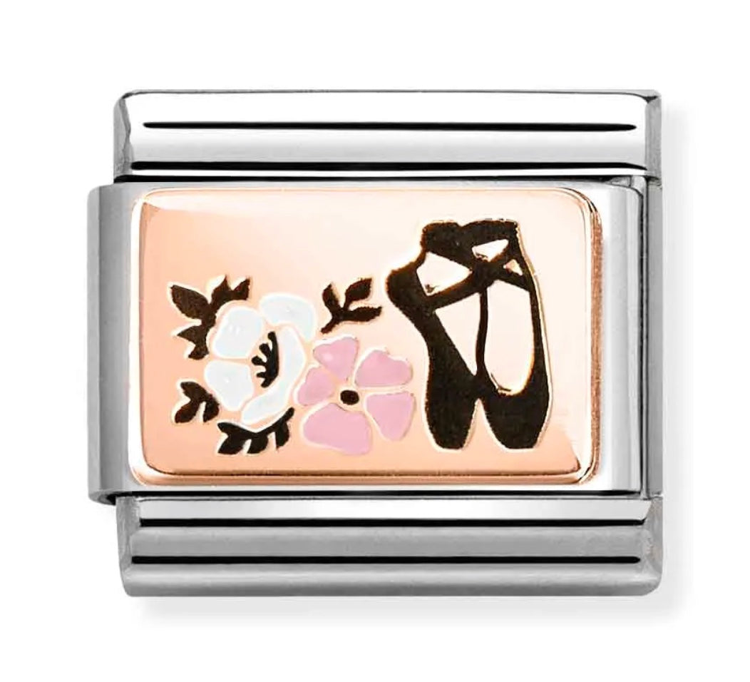 Classic Ballet Shoes Flowers Link