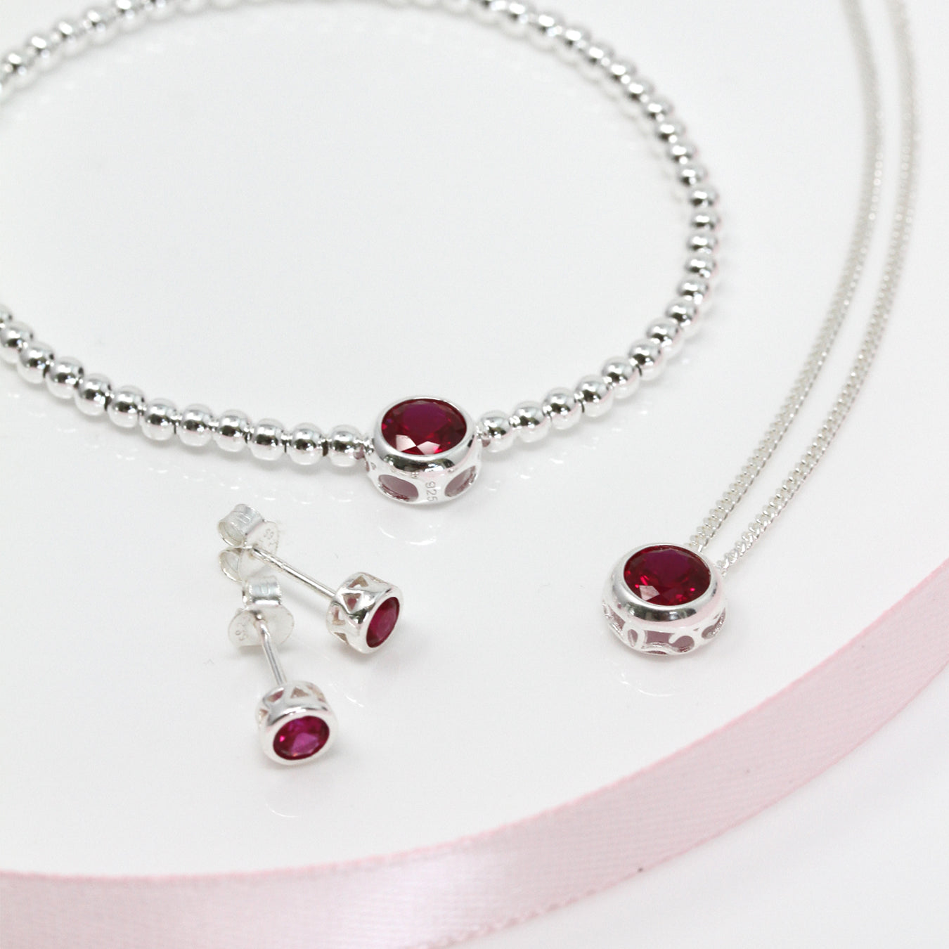 ★rosemont★ SILVER bracelet (July birthstone) RC0347 amethyst-curb-chain-bracelet-
