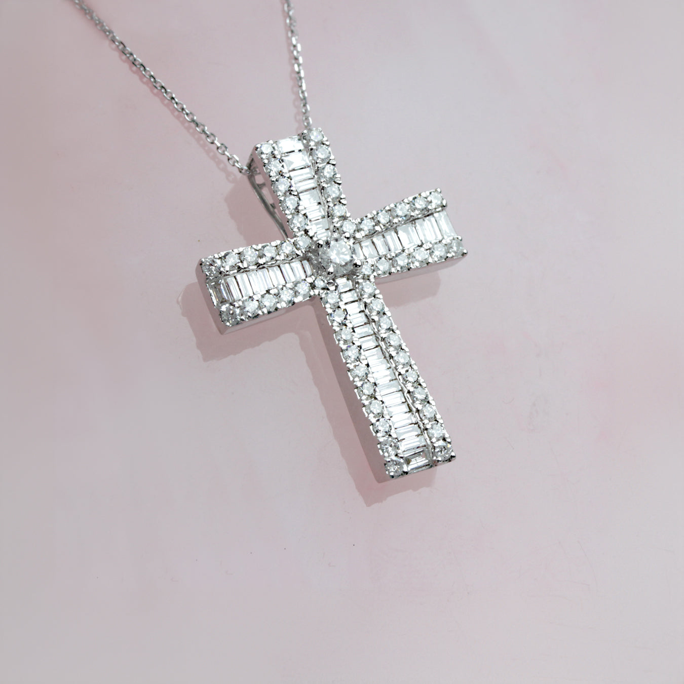 Silver cross necklace, silver cross, recycled silver cross, modern necklace, silver necklace, silver jewelry, modern shops silver cross necklace