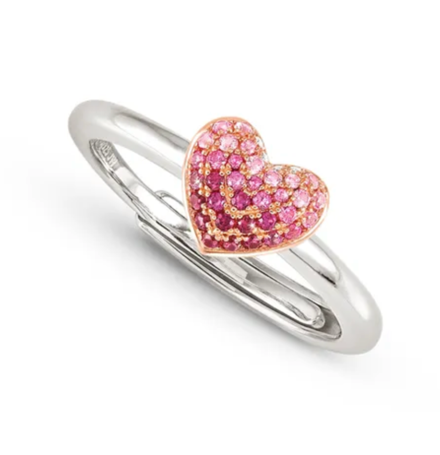 Classic CRYSALIS Ring Small Heart Cubic Zirconia