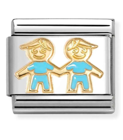 Nomination Composable Classic Gold Brothers Charm