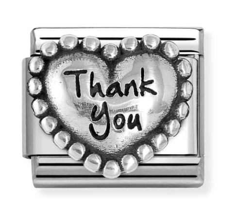 Nomination Classic Heart Charm "Thank You"