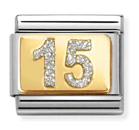 Nomination Classic Glitter Number 15 Link