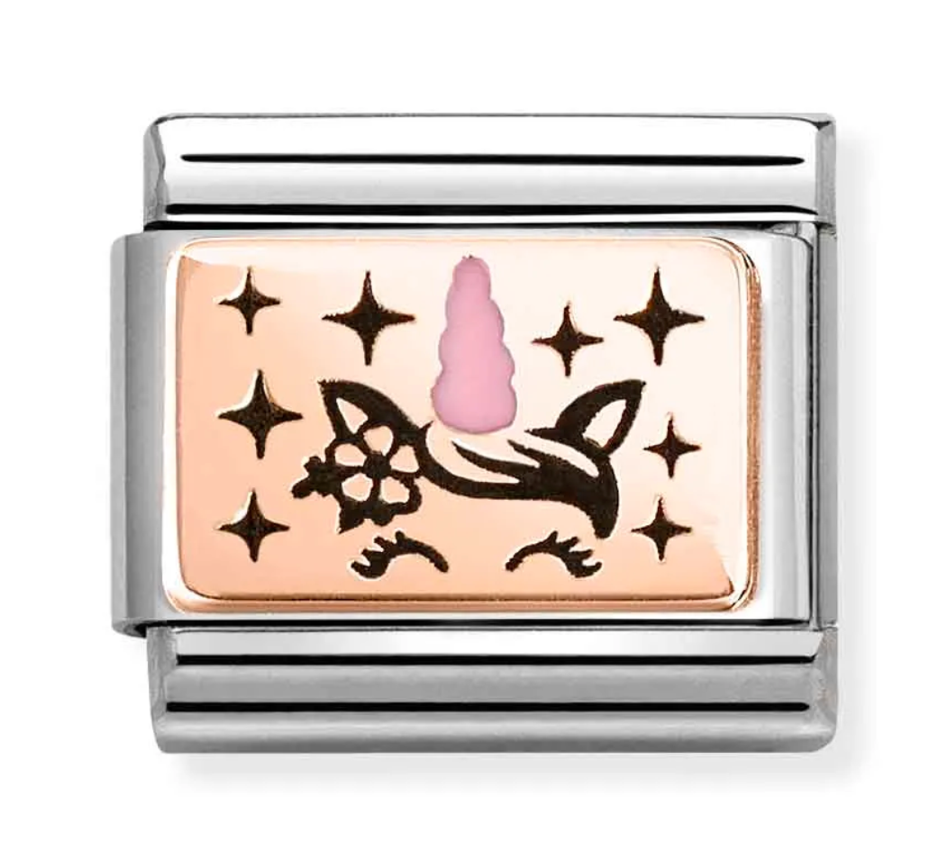 Classic Rose Gold Unicorn Horn Link