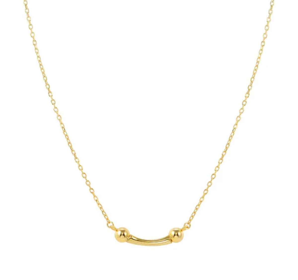 Fashion Era Bar Necklace Yellow Gold