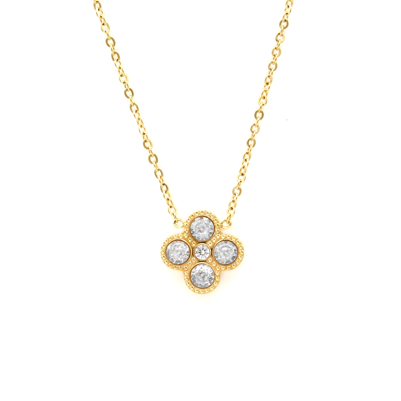 ★SURGERY★ surgery l clover emblem necklace surgery ice clover logo necklace