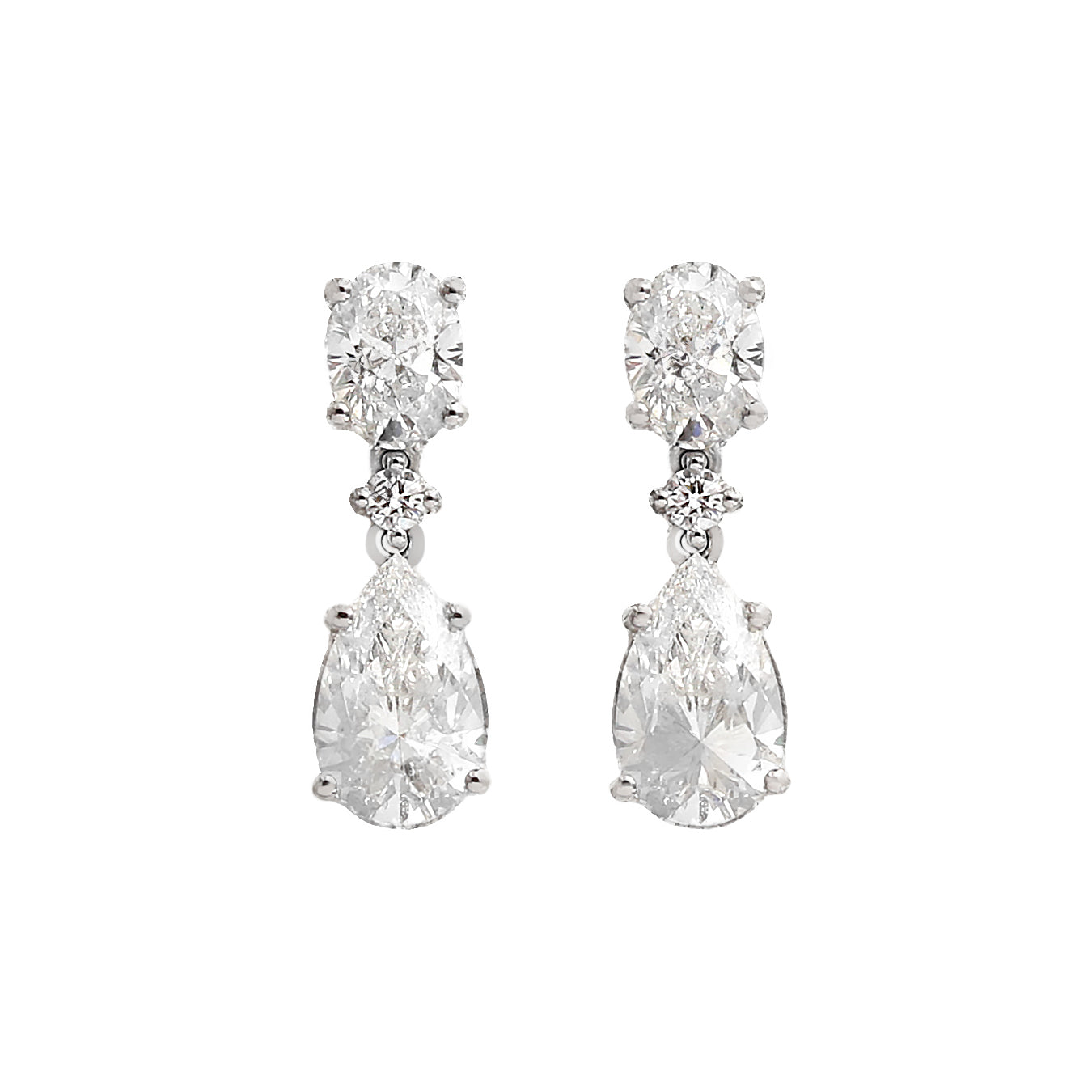 New Luxury Round Big Earrings For Women Jewelry Diamond Earrings Women Silver Cute Earrings For Women Gold Rosegold Glitter Stu