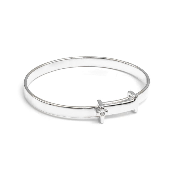 sil-baby-bangle-cross-plain-
