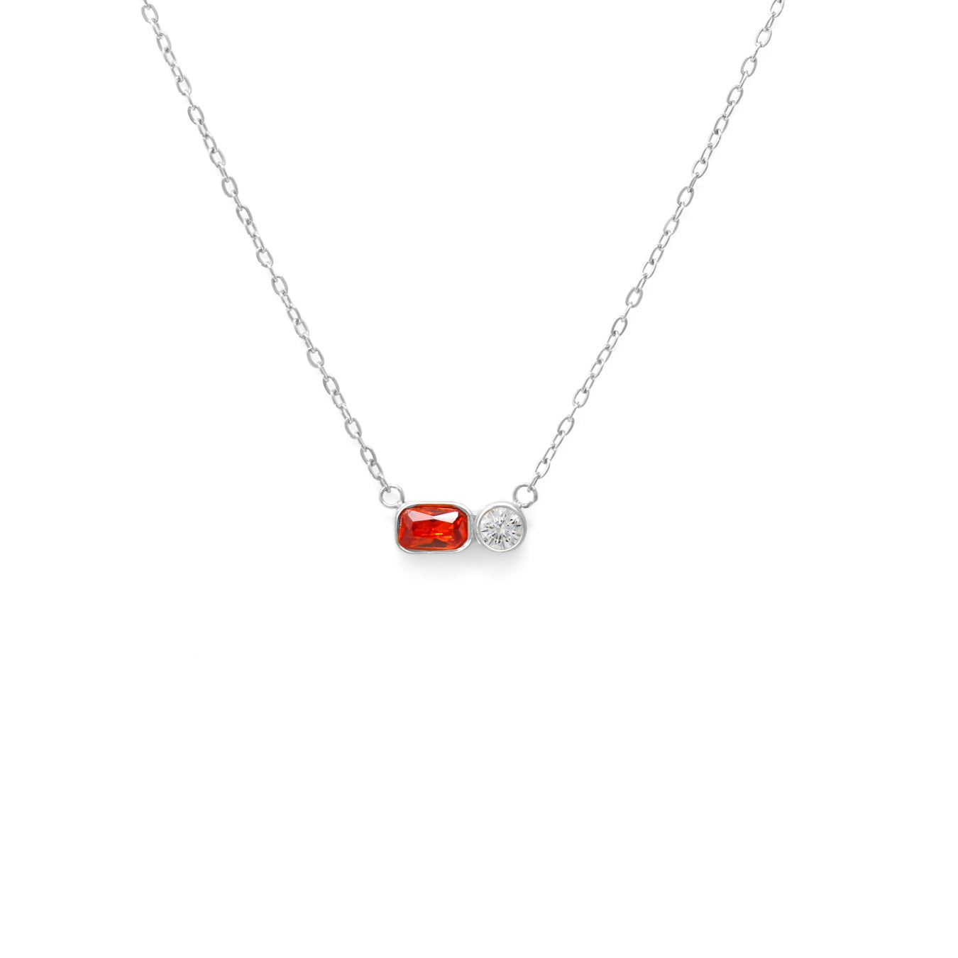 January birthstone necklace January birthstone necklace