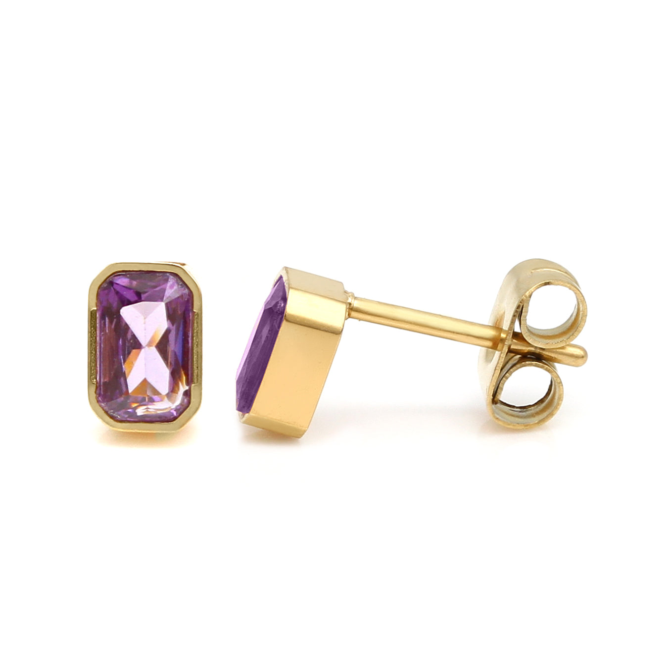 Amethyst birthstone earrings hotsell