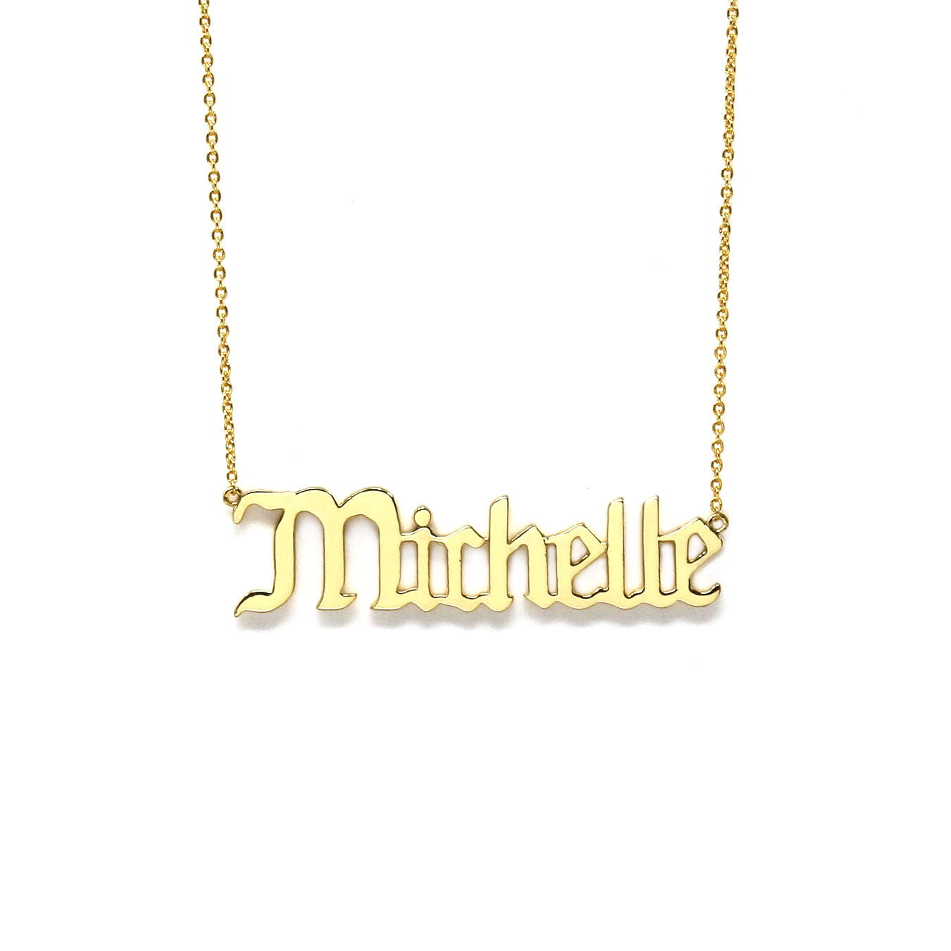 Michelle name necklace discount