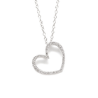 0.20ct Diamond Heart Necklace - 9ct Gold - SayItWithDiamonds.com