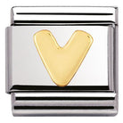 030101/22 Classic LETTER.S/steel,Bonded Yellow GoldLetter V